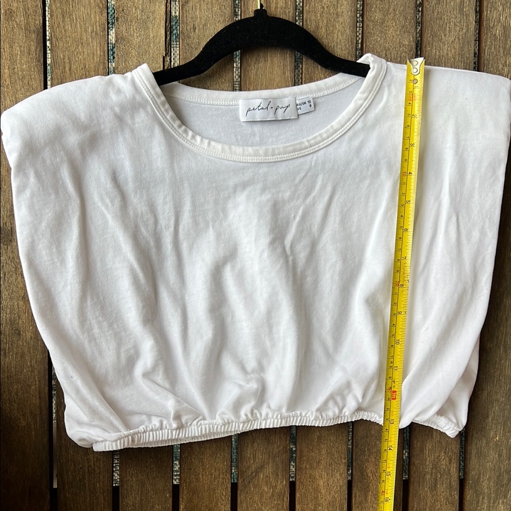Cream Boxy Cropped T-Shirt - Picture 3 of 5